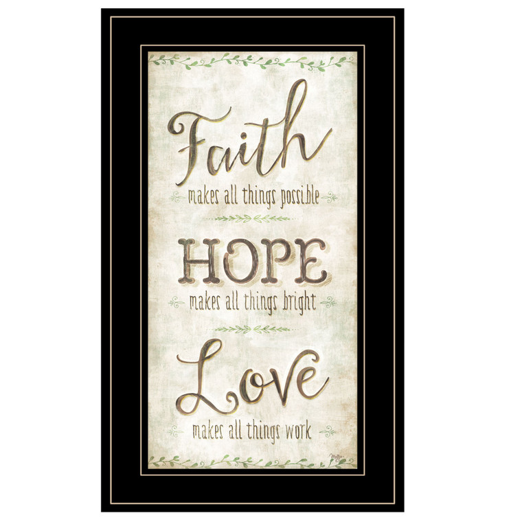 Faith 2 Black Framed Print Wall Art - 606114041429