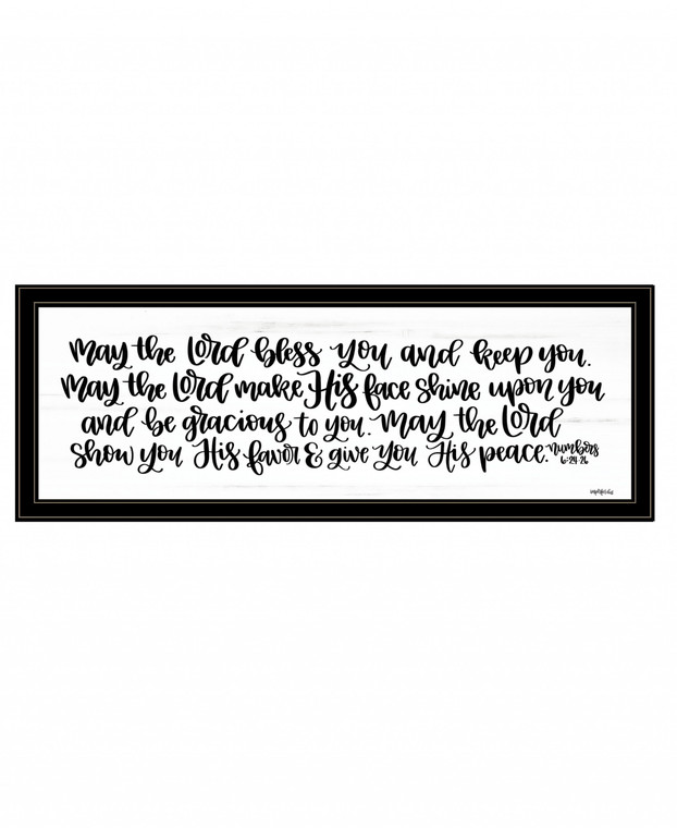 May the Lord Bless You and Keep You 2 Black Framed Print Wall Art