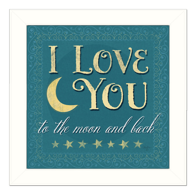I Love You 2 White Framed Print Wall Art - 606114041498