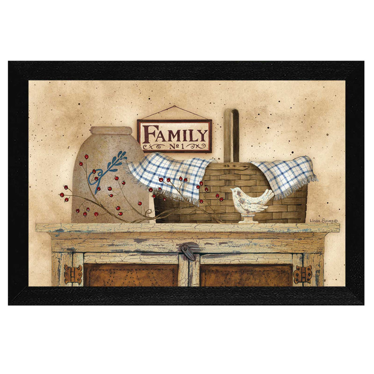 Family Still Life 1 Black Framed Print Wall Art - 606114669449