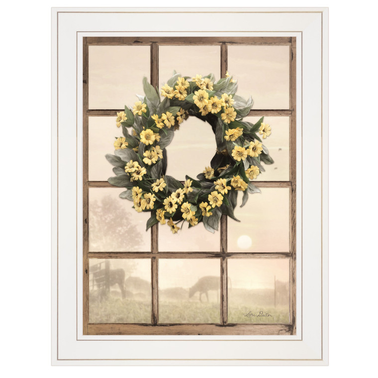 Country Gazing 2 White Framed Print Wall Art - 606114039112