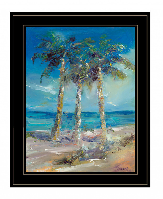 Threes Company 4 Black Framed Print Wall Art - 606114053910