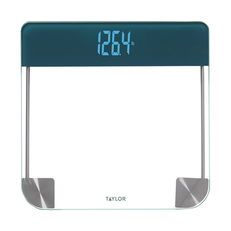 Clear Glass Bath Scale with Magic Display, 440-Lb. Capacity - 077784040690
