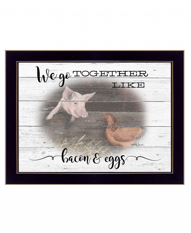 We Go Together 3 Black Framed Print Wall Art - 606114074335