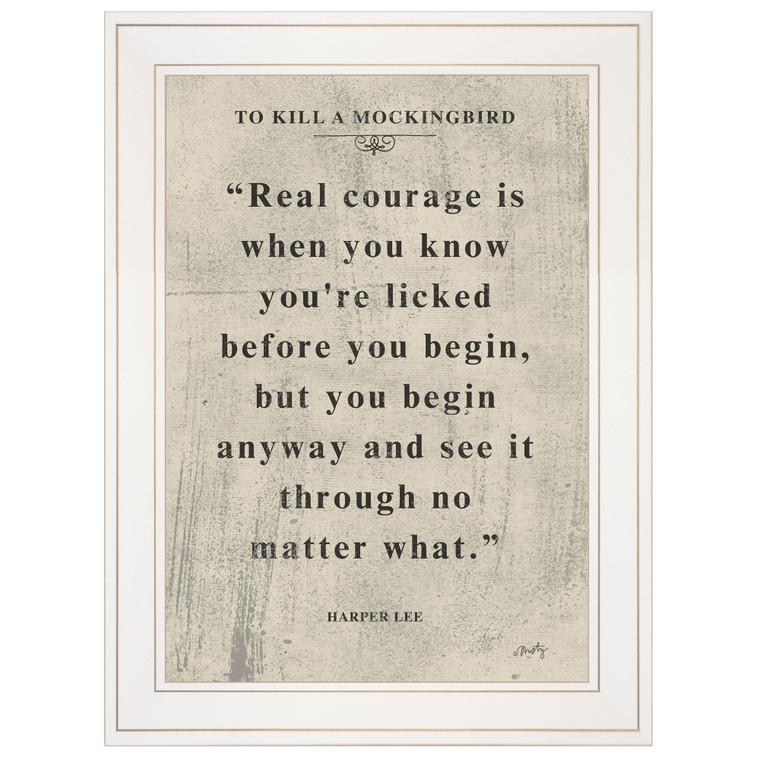 Book Quote VI 1 White Framed Print Wall Art