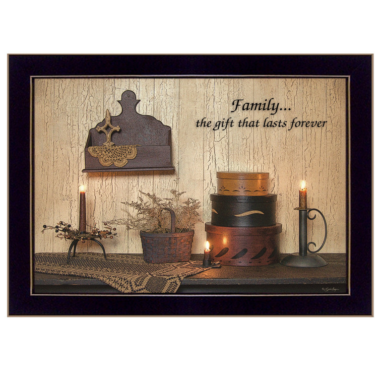 Forever Family 1 Black Framed Print Wall Art - 606114161417