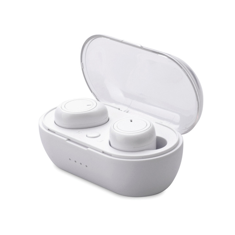 In-Ear True Wireless Stereo Bluetooth(R) Mini Earbuds with Microphone (White) - 817317015098