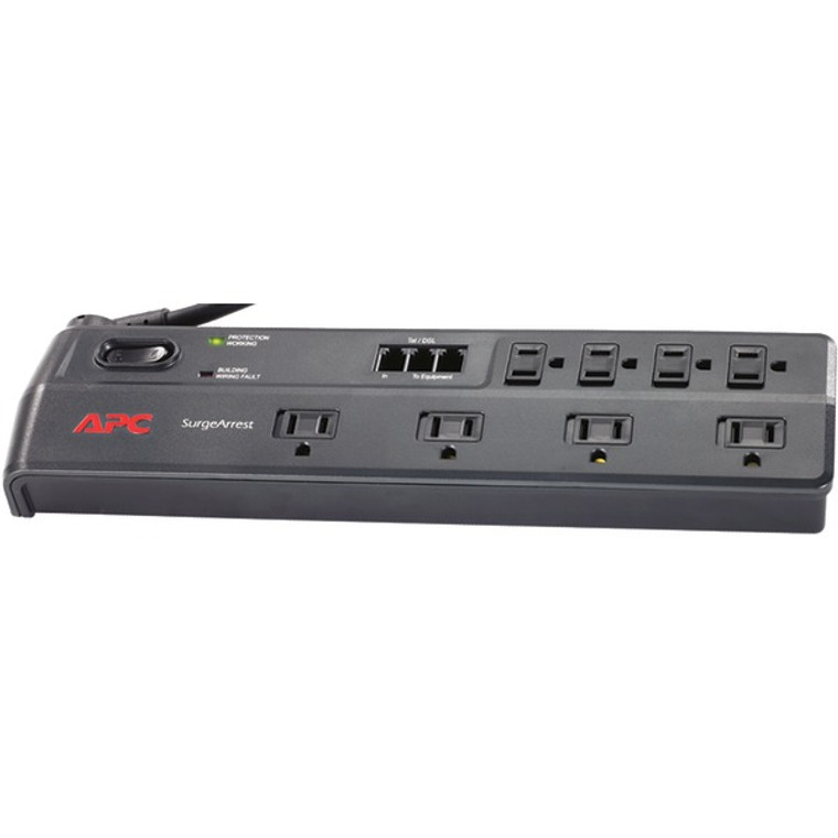 Essential SurgeArrest(R) Surge Protector, 8 Outlets, Telephone Protection, 6-Ft. Cord, P8T3 - 731304249054