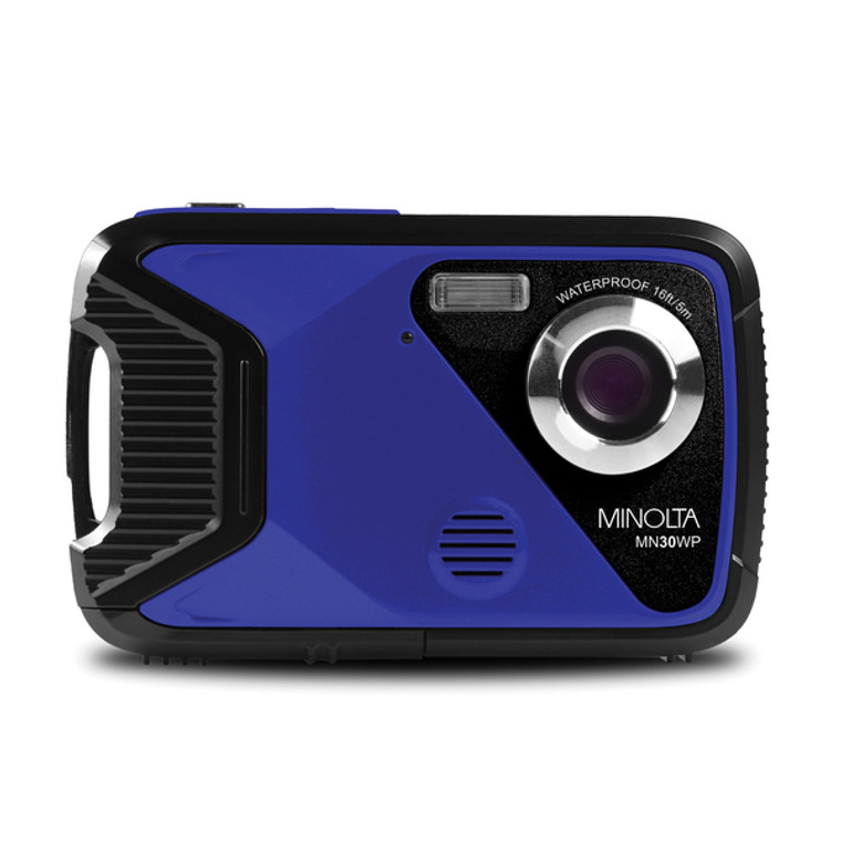 MN30WP Waterproof 4x Digital Zoom 21 MP/1080p Digital Camera (Blue) - 084438962048