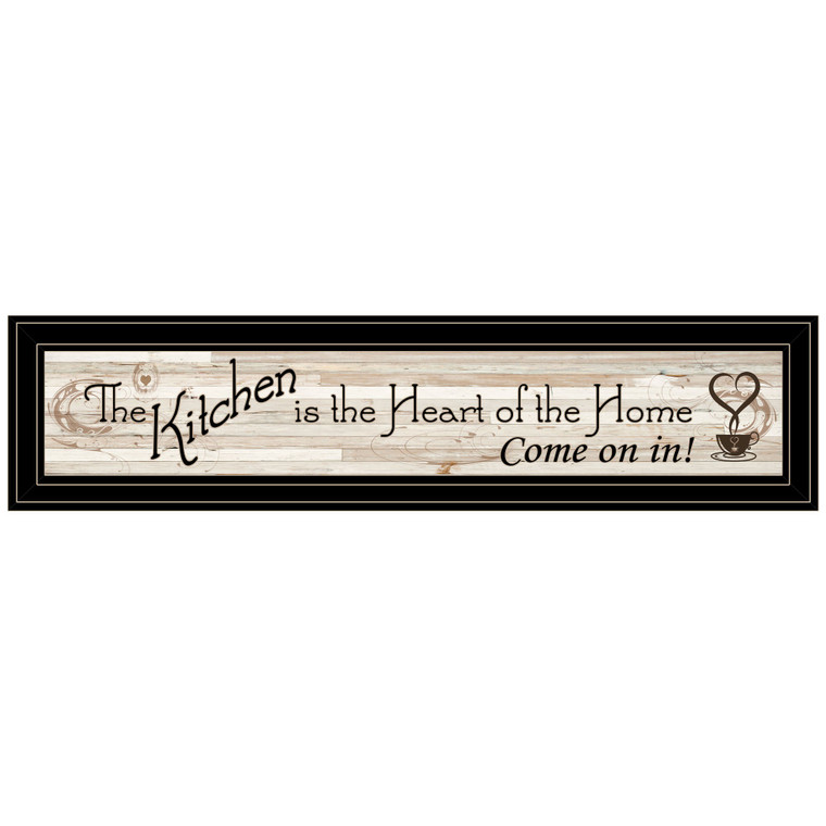 Kitchen Is The Heart of The Home 7 Black Framed Print Kitchen Wall Art