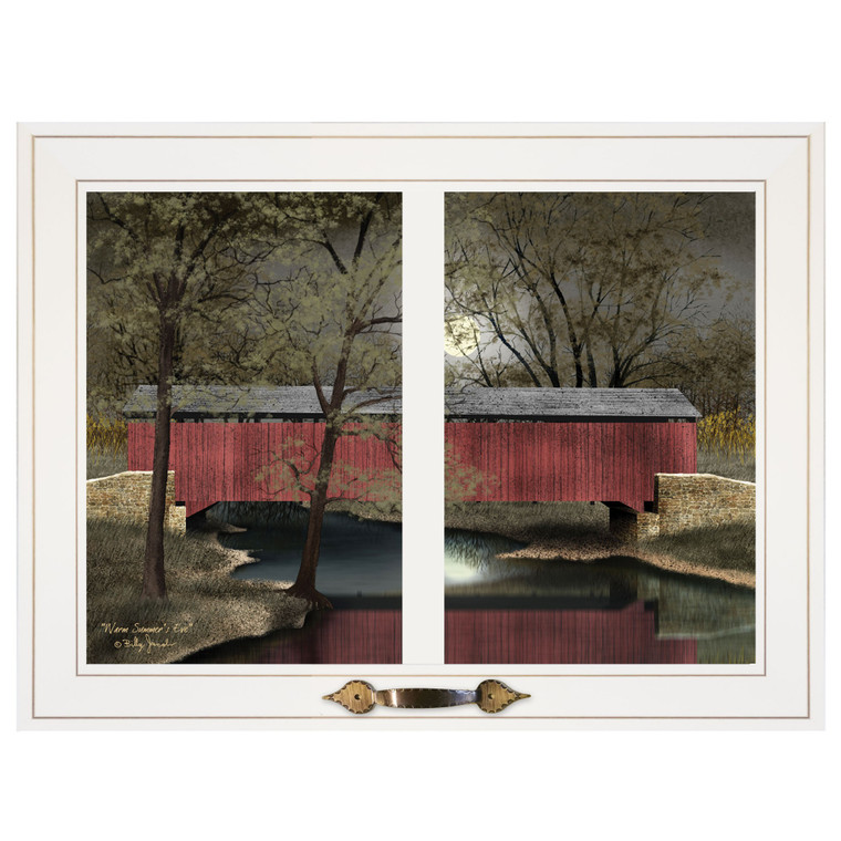 Warm Summers Eve 4 White Framed Print Wall Art - 606114062448