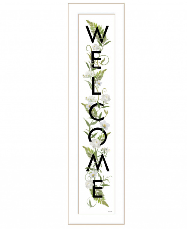 Welcome Sign II 1 White Framed Print Wall Art - 606114056003