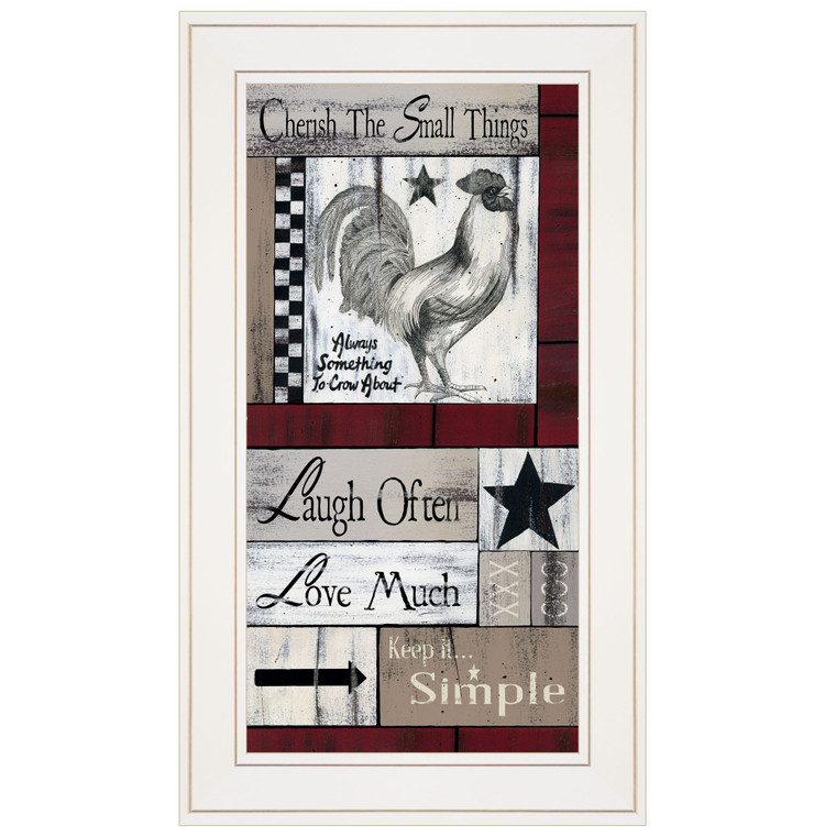 Cherish The Small Things 1 White Framed Print Wall Art - 606114089247