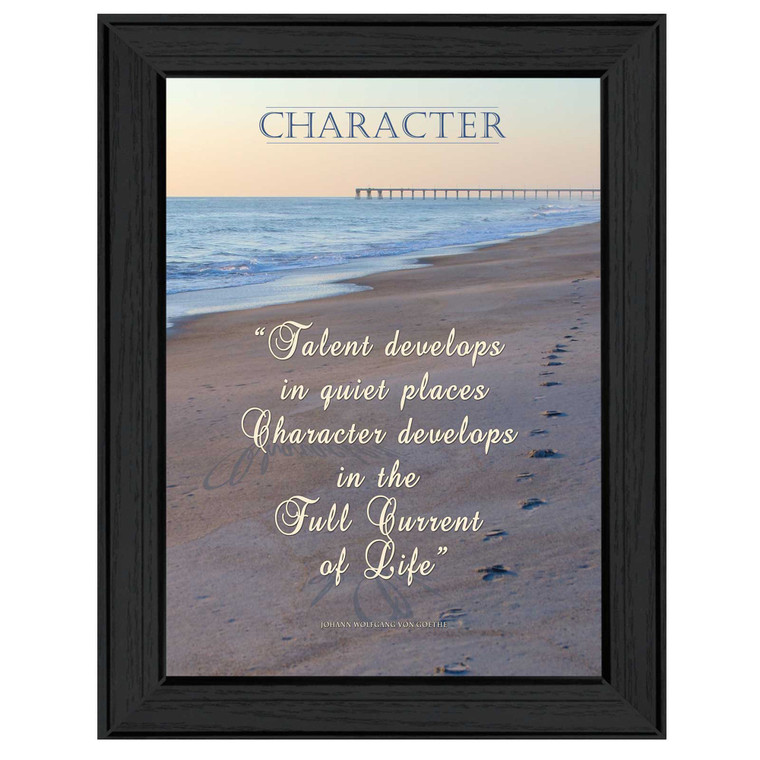 Character 1 Black Framed Print Wall Art - 606114058656