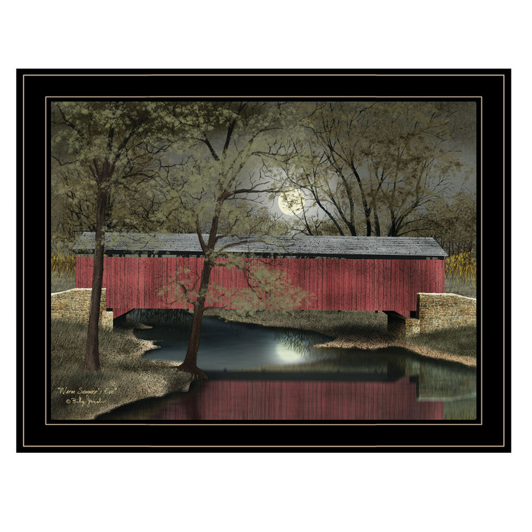 Warm Summers Eve 6 Black Framed Print Wall Art - 606114033127