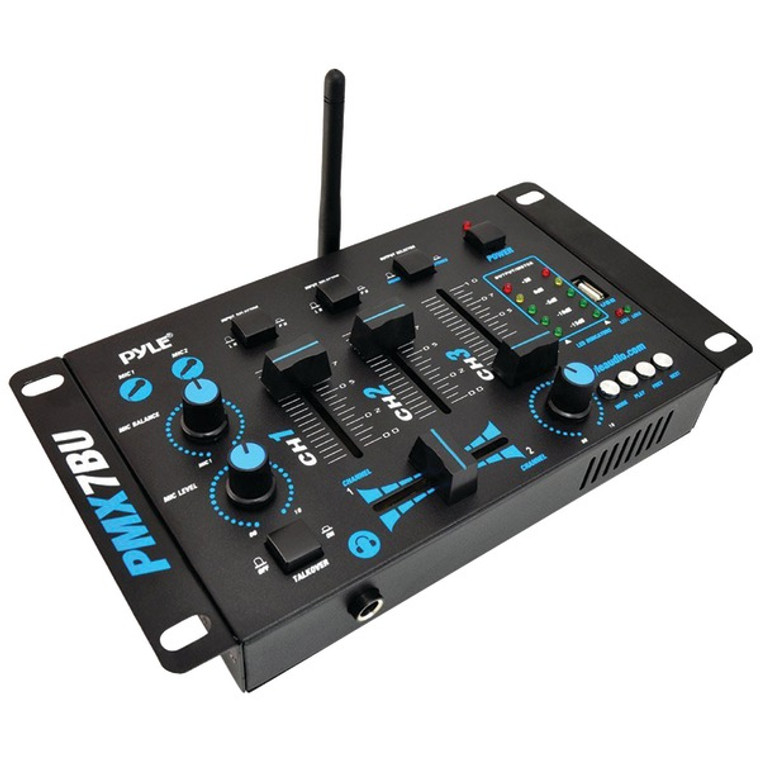 3-Channel Bluetooth(R) DJ Audio Mixer - 068888757089