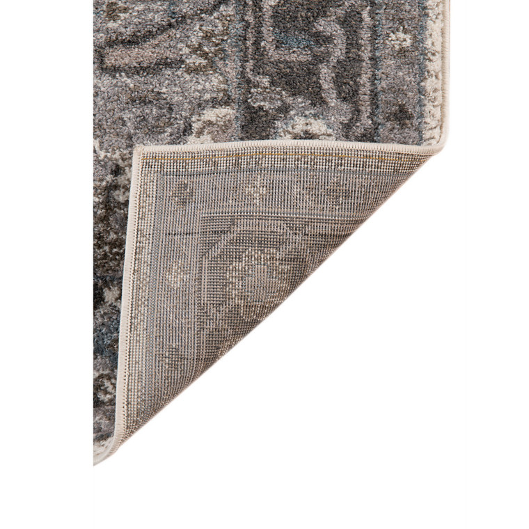 2' X 3' Ivory Taupe And Gray Medallion Area Rug