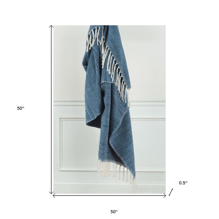 Blue Woven 100% Poly Pet Throw Blanket - 606114880066