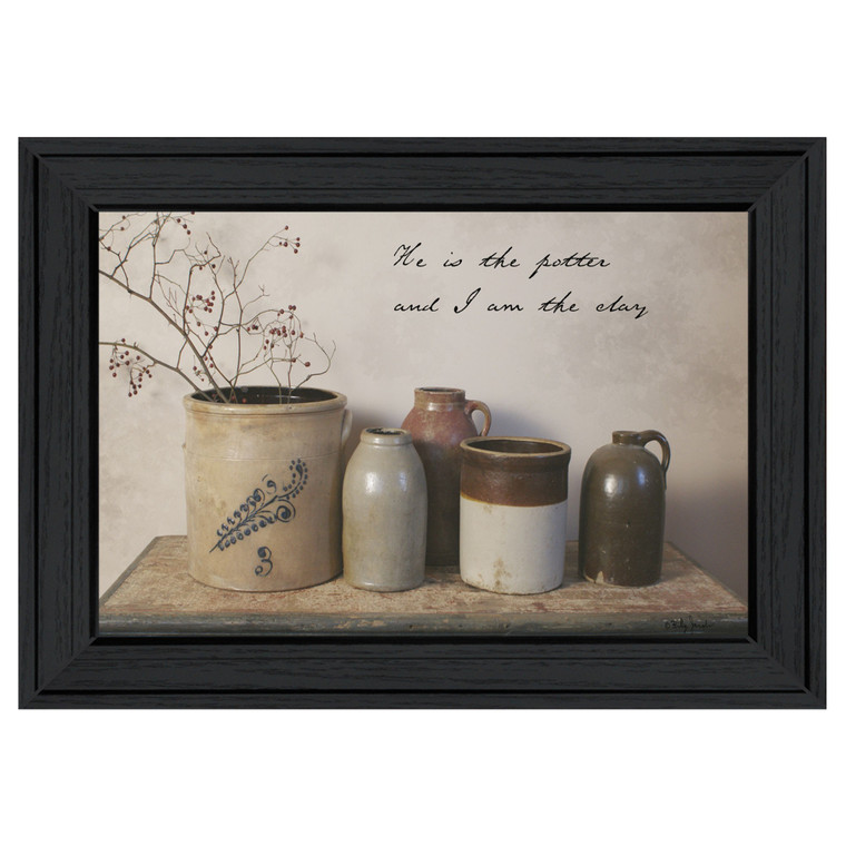 He Is The Potter 2 Black Framed Print Wall Art - 606114688273