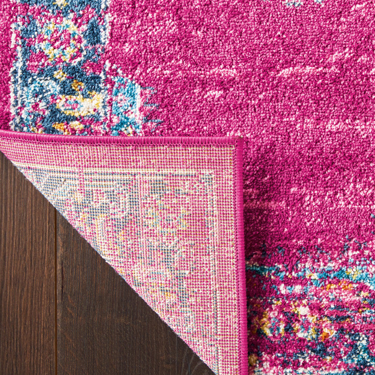 Homeroots Home Decor 9' X 12' Fuchsia Floral Power Loom Area Rug