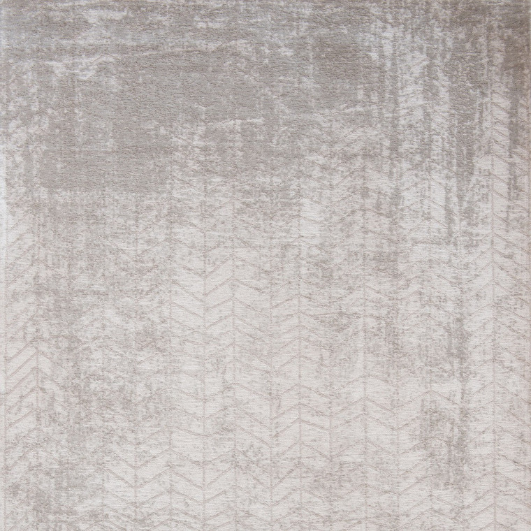 Homeroots Home Decor 6' X 8' Gray and White Chevron Non Skid Area Rug