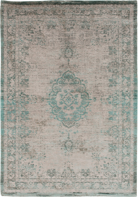 Homeroots Home Decor 7' x 9' Gray and Green Medallion Non Skid Area Rug