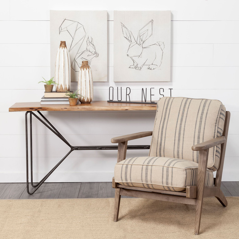 Black Metal Our Nest Sign - 808230026414