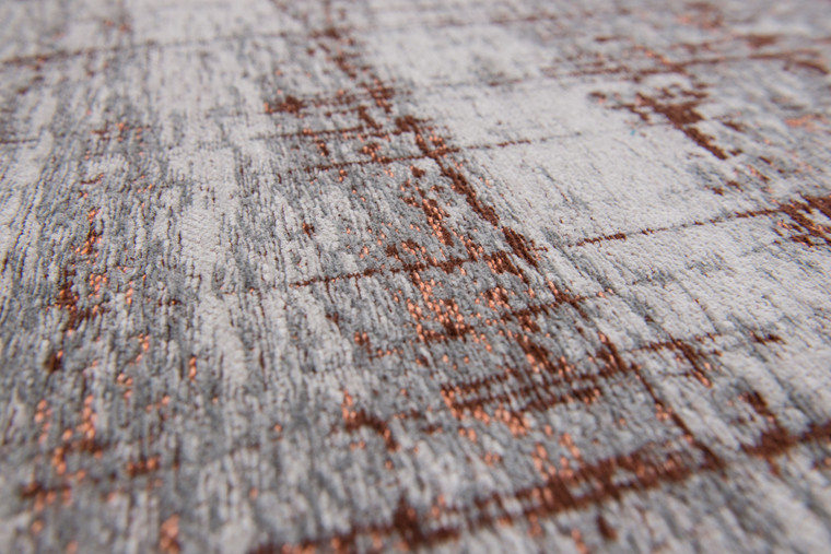 Homeroots Home Decor 8' Gray and Yellow Round Abstract Non Skid Area Rug