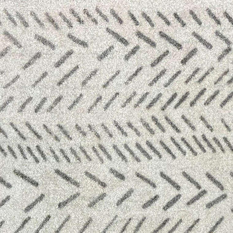 2' X 3' Taupe Abstract Machine Tufted Area Rug With UV Protection Synthetic