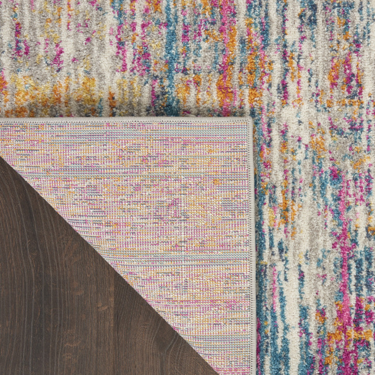 9' X 12' Ivory Abstract Power Loom Area Rug