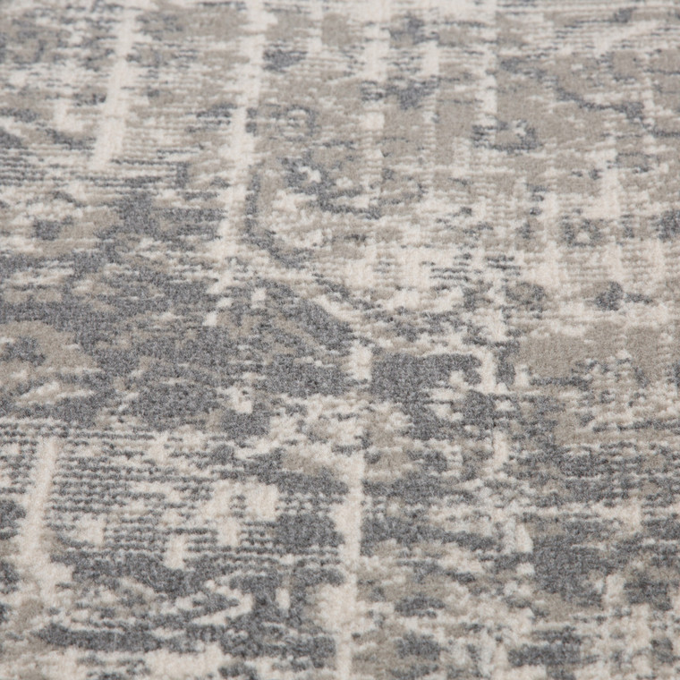 Homeroots Home Decor 8' x 10' in Gray Medallion Power Loom Area Rug