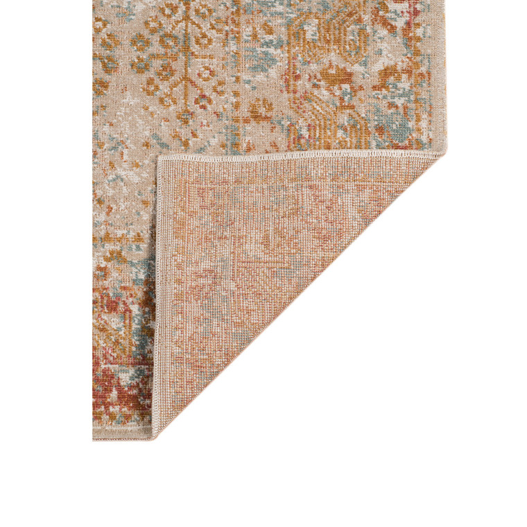 Homeroots Home Decor 7' x 9' Beige Southwestern Power Loom Area Rug With Fringe