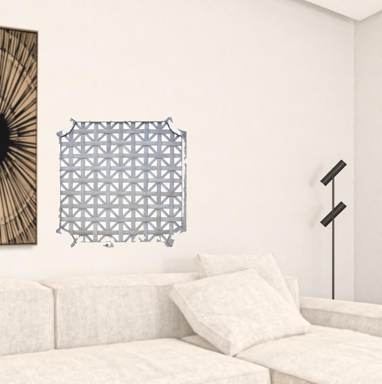 Set of Two 27" X 1" Gray Solid Wood Wall Decor - 606114877134