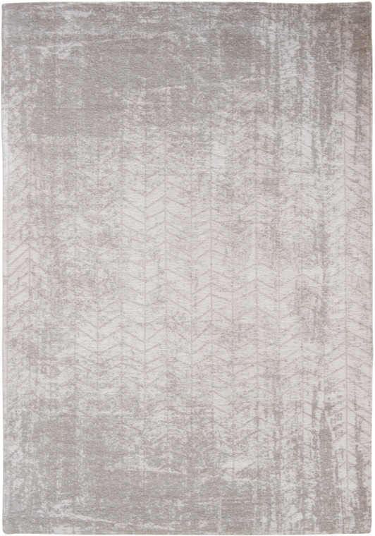 Homeroots Home Decor 10' Gray and White Chevron Non Skid Area Rug