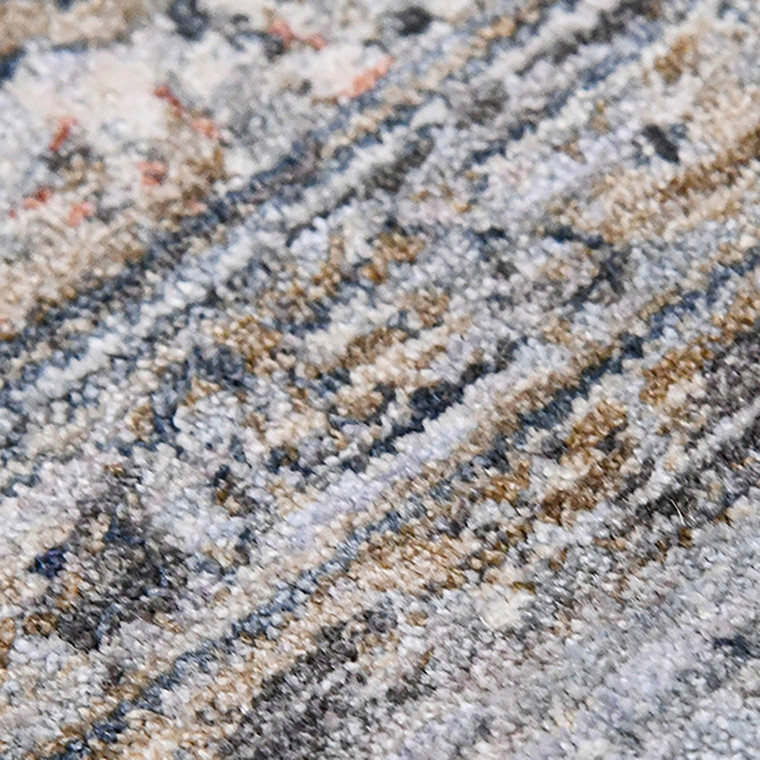 Homeroots Home Decor 5' x 8' Gray and Brown Oriental Power Loom Area Rug