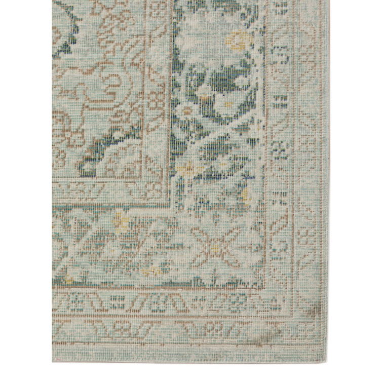 5' x 7' Sea Green Medallion Power Loom Area Rug - 606114769453