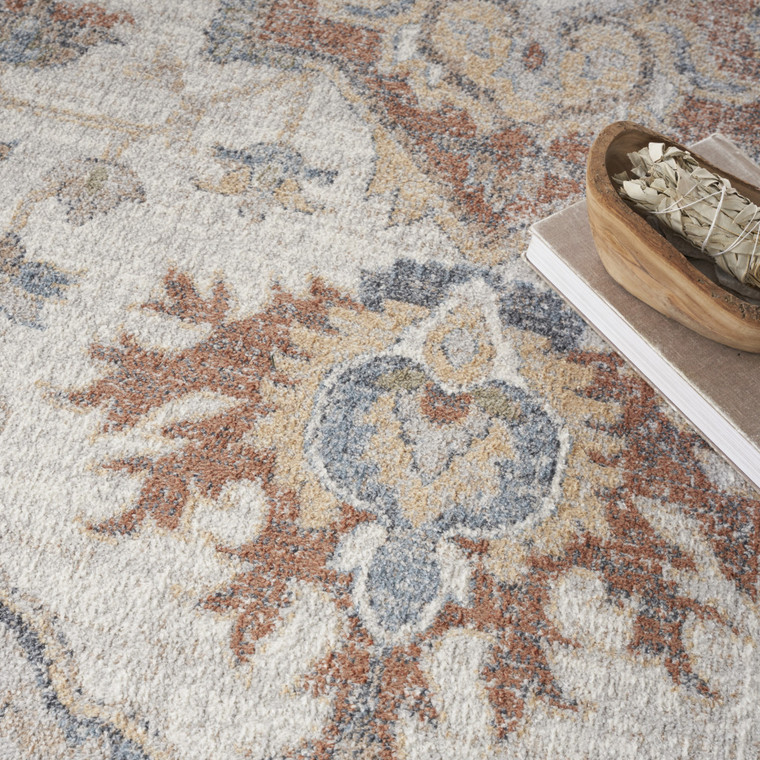 Homeroots Home Decor 9' X 12' Gray Oriental Power Loom Area Rug