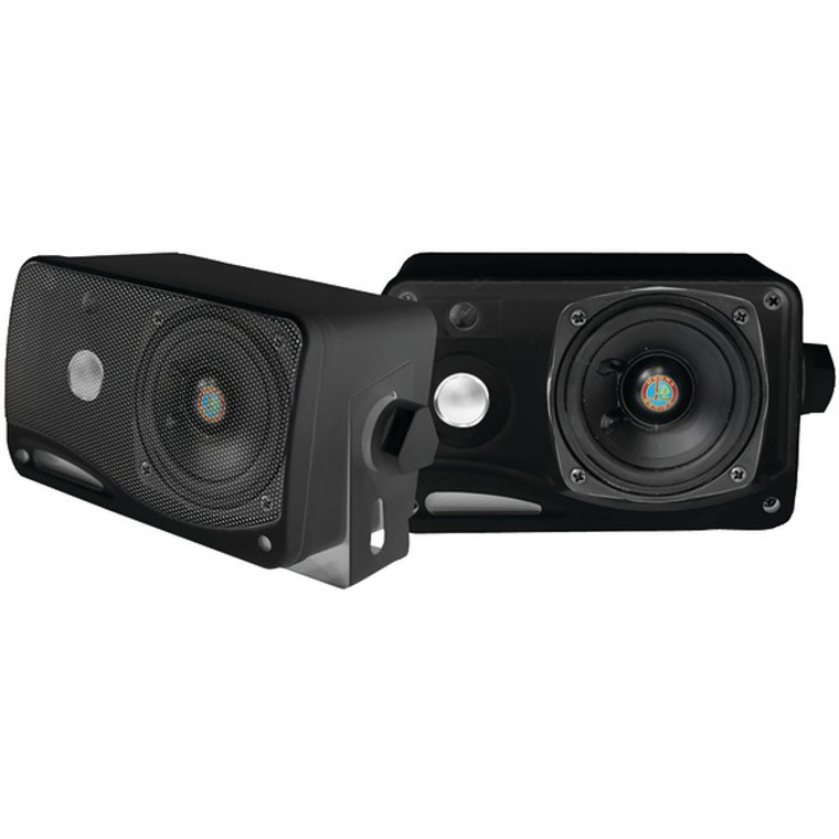 Pyle Marine 2-way Box Speakers With 3.5” Woofer (black) - 068889014808