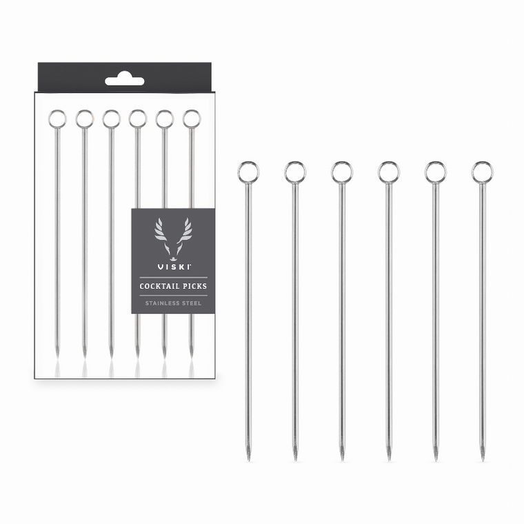Stainless Steel Cocktail Picks By Viski - 876718043604