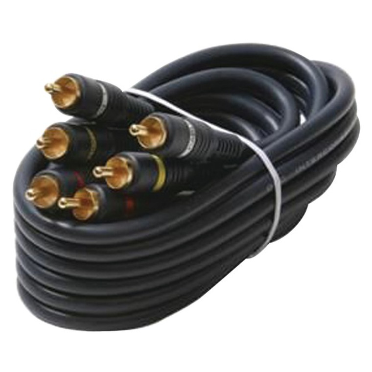 Triple RCA Composite Video Cable (6ft) - 884645108457