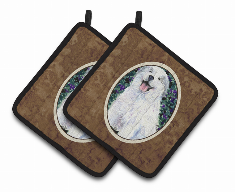 Great Pyrenees Pair of Pot Holders - 638508365606