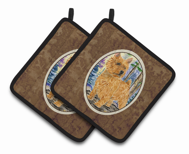 Norwich Terrier Pair of Pot Holders - 638508376794