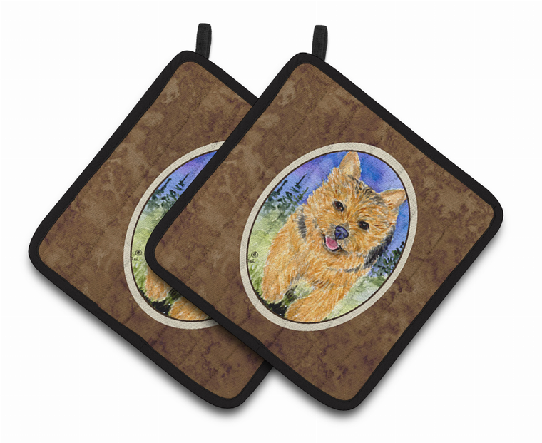 Norwich Terrier Pair of Pot Holders - 638508367617