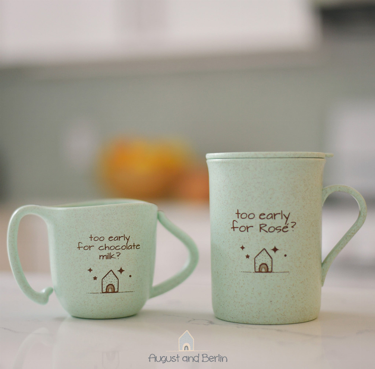 Toddler Mom Cup Gift Set- Rose - 045654645458