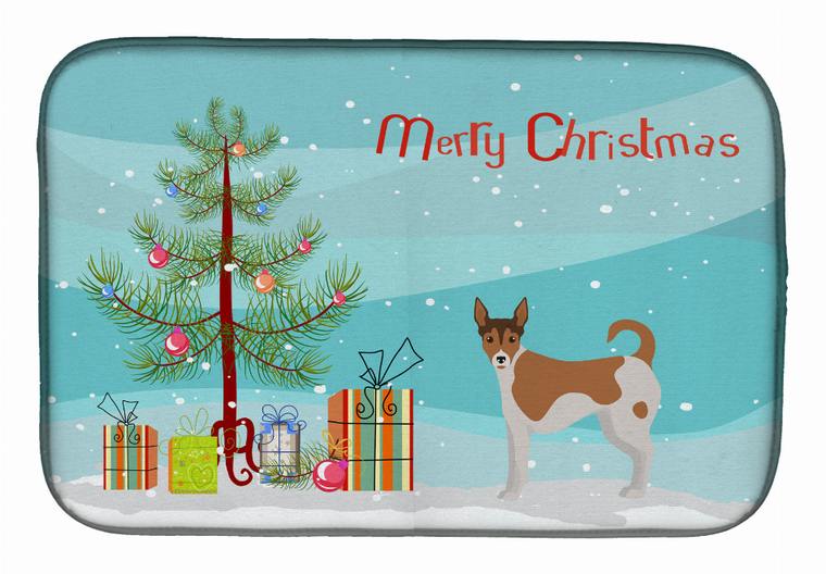Dog Breed/Merry Christmas art Dish Drying Mat - 194030018583