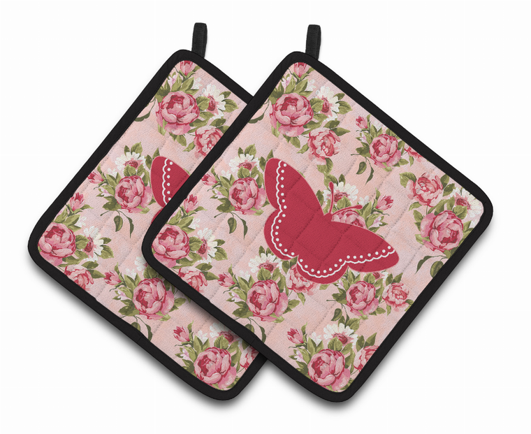 Butterfly Artwork Pair of Pot Holders - 638508404206