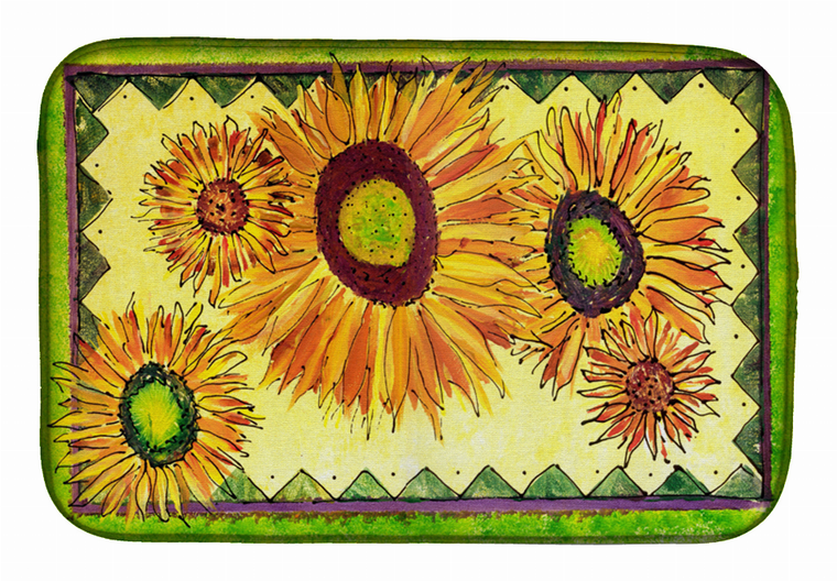 Flowers/Trees Themed Art Dish Drying Mat - 652259235032