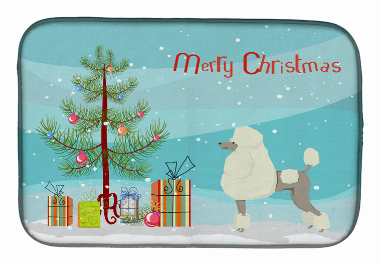 Dog Breed/Merry Christmas art Dish Drying Mat - 194030019276