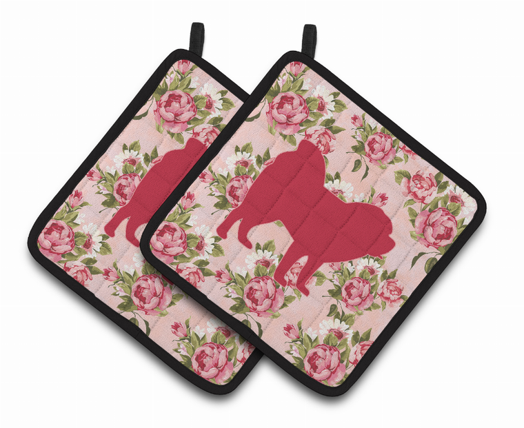 Dog Art Pair of Pot Holders - 638508405043