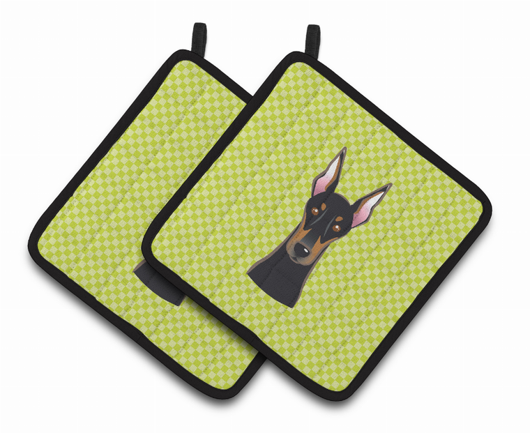Dog Portrait on Pair of Pot Holders - 638508382894